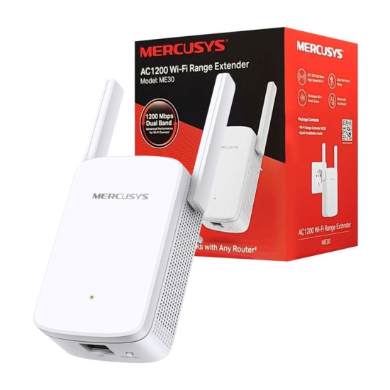 EXTENSOR DE ALCANCE WI-FI MERCUSYS ME30 1200MBPS